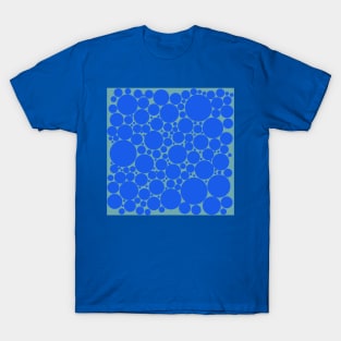 blue pop art polka dot pattern T-Shirt